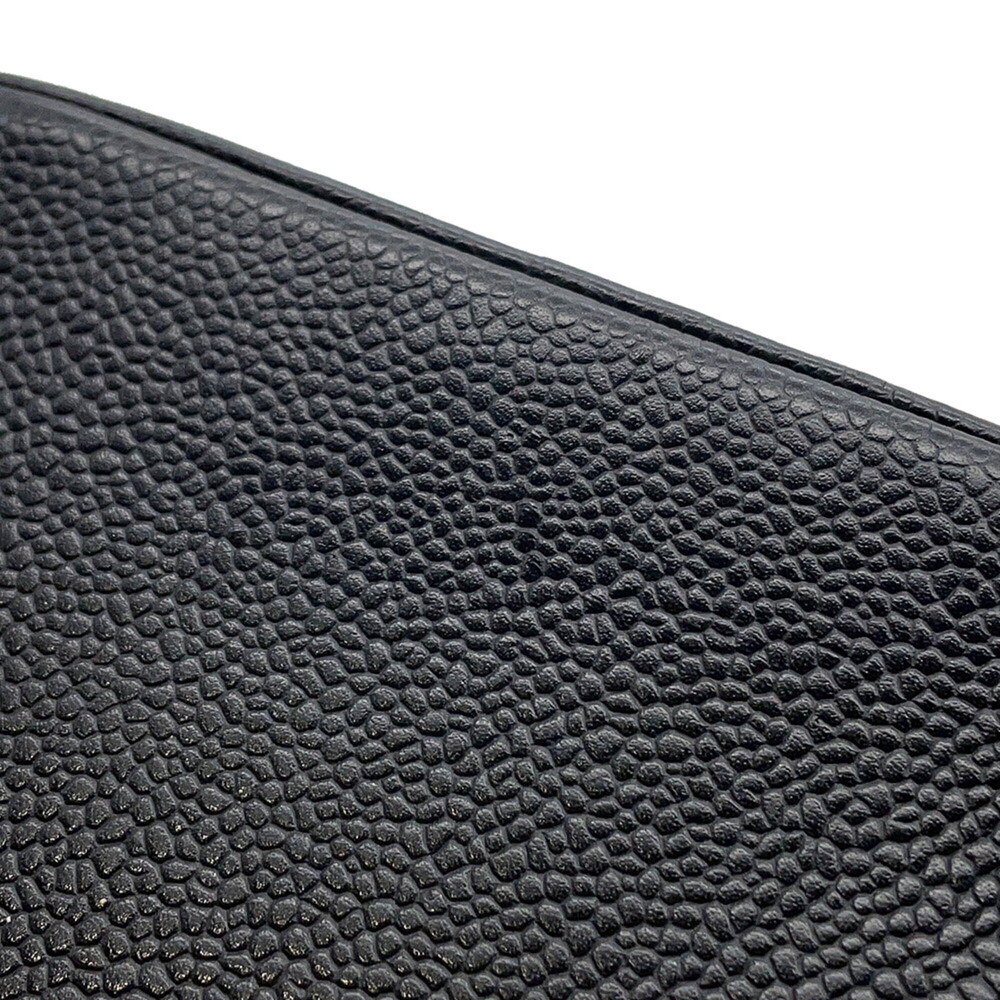 CHANEL Black Caviar Leather Logo Pouch - Picture 6 of 16